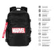 Vue latérale du sac à dos Marvel Comics montrant les bretelles rembourrées