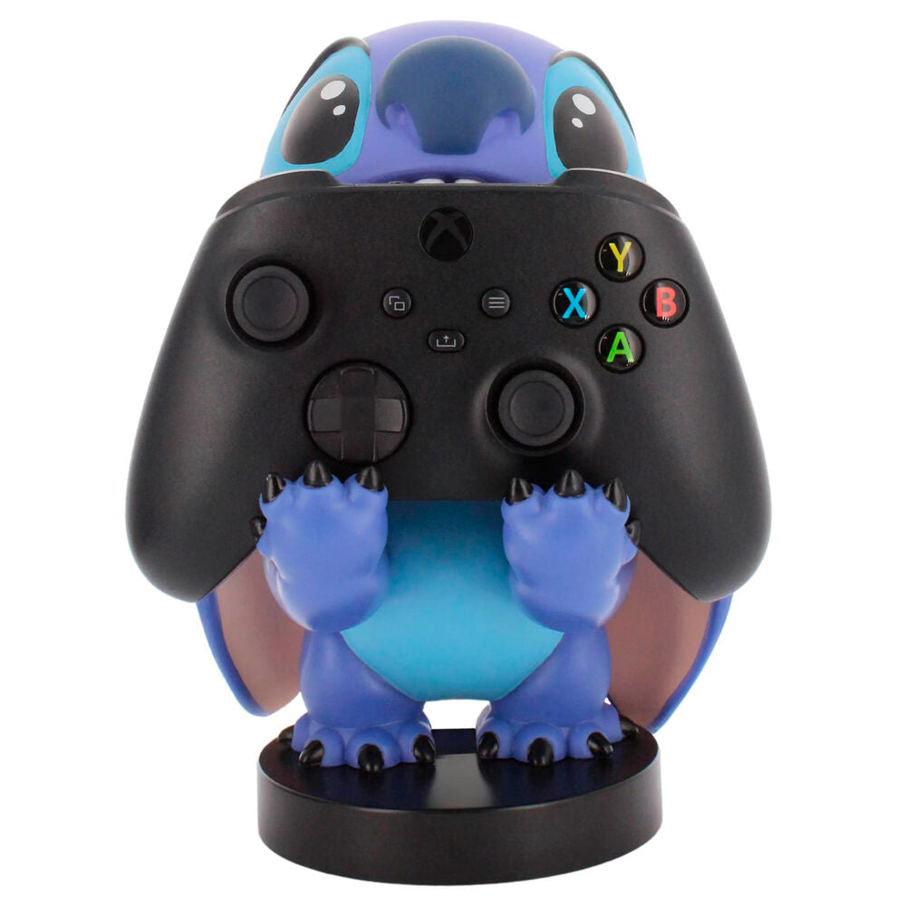 Support Cable Guy Stitch Disney en gros plan montrant les détails du personnage et la fixation