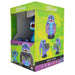 Détail du visage et des couleurs vives du personnage Stitch sur le support Cable Guy
