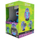 Détail du visage et des couleurs vives du personnage Stitch sur le support Cable Guy