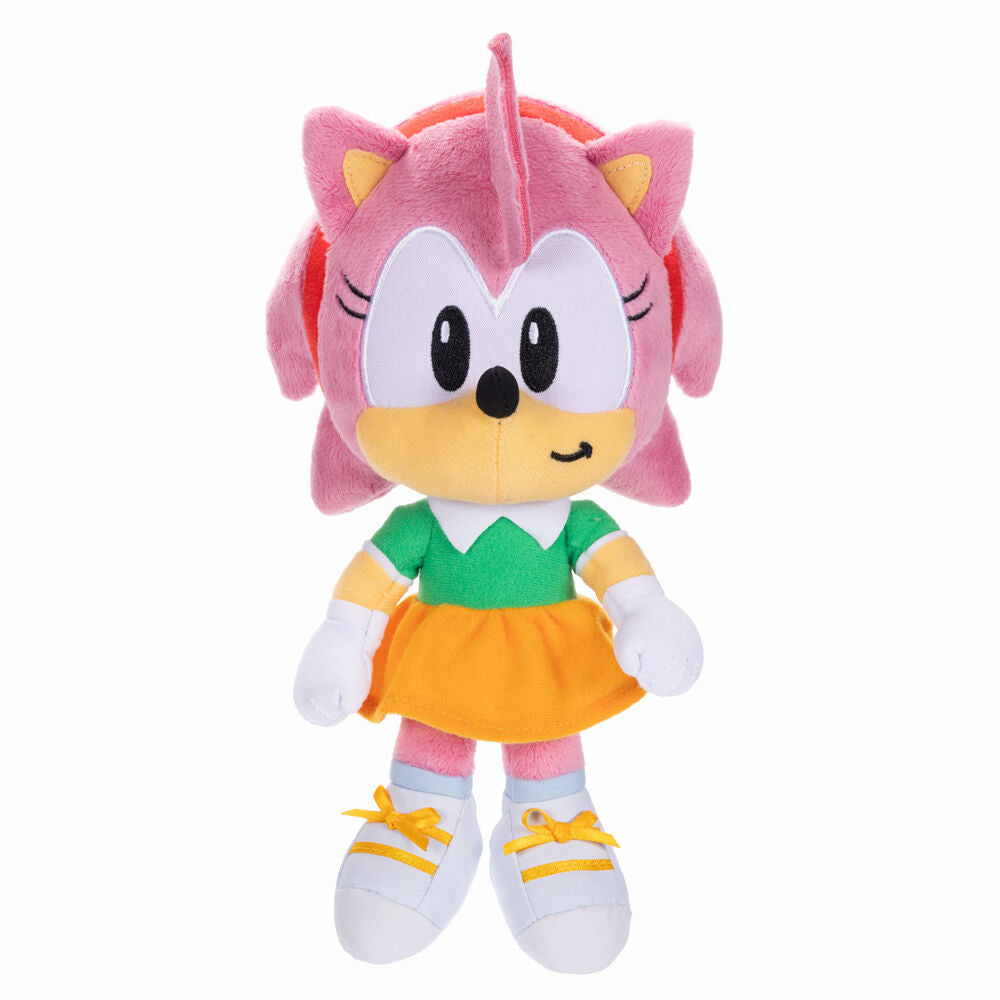 Gros plan sur la peluche Sonic the Hedgehog de 23 cm signée JAKKS PACIFIC