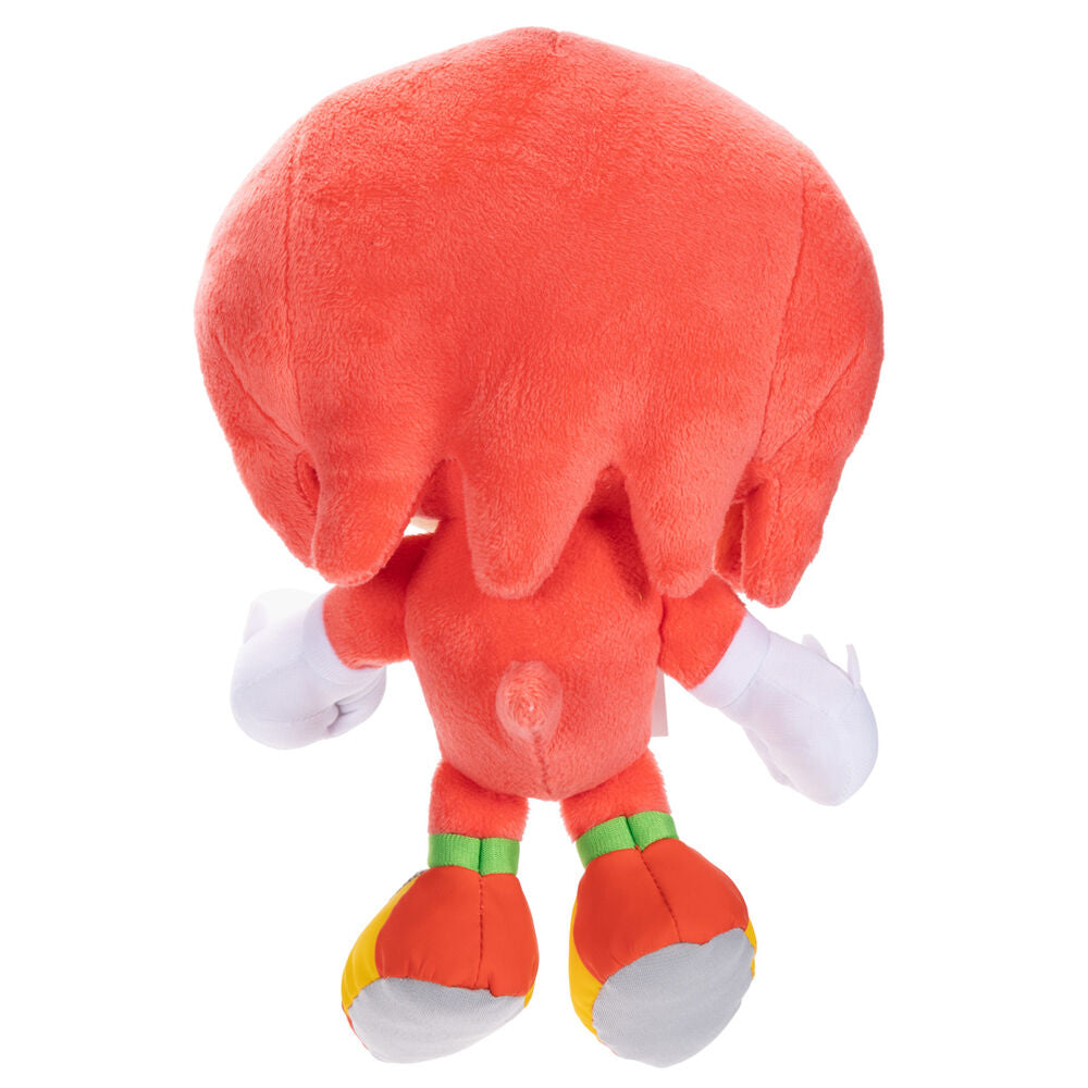 Image montrant la texture douce et les finitions soignées de la peluche Sonic
