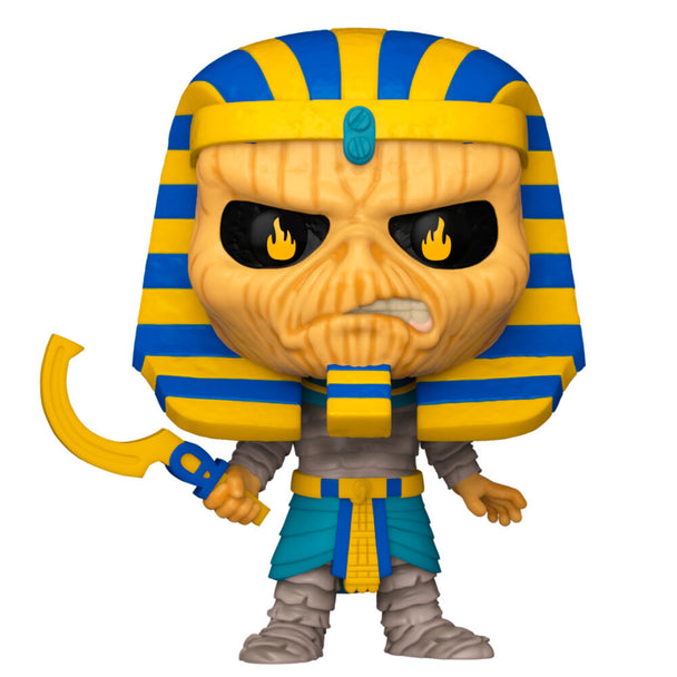 Figurine Funko POP Iron Maiden Pharoah Eddie en vinyle de 9 cm avec détails précis et couleurs vives