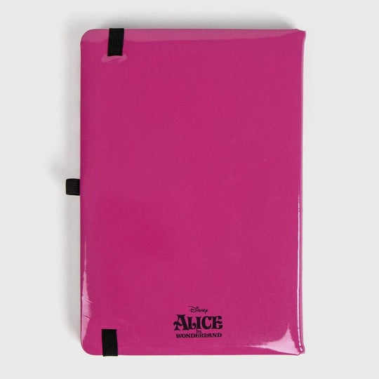 Pages lignées ouvertes du cahier Alice au Pays des Merveilles pour prise de notes facile