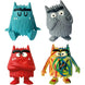 Figurine Peur avec expression expressive, issue du pack The Coloured Monster COMANSI