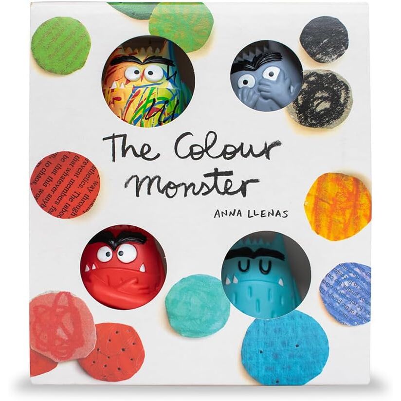 Vue d'ensemble des 4 figurines non articulées du pack The Coloured Monster COMANSI