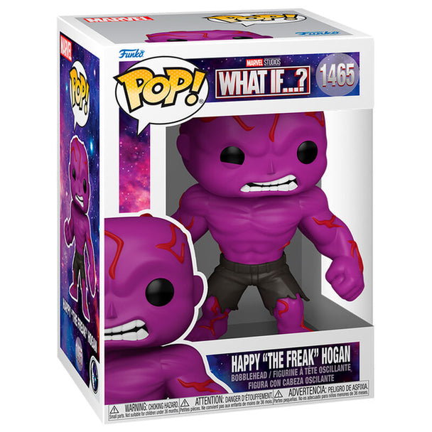 Figurine Funko POP Marvel What IF Happy The Freak Hogan en vinyle de 9 cm dans sa boîte cadeau officielle