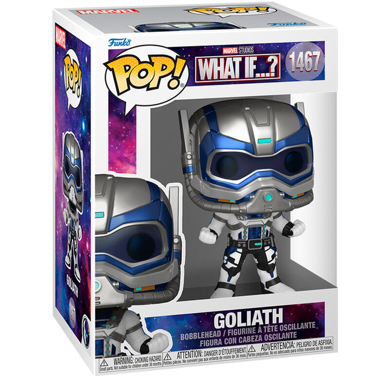 Figurine Funko POP Goliath Marvel What IF en vinyle de 9 cm avec boîte cadeau, vue de face