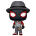 Boîte cadeau officielle Funko POP contenant la figurine Spider-Man Miles Morales City Sounds, avec logo Marvel et design attractif