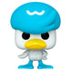 Détail de la figurine Funko POP Quaxly Pokémon montrant ses couleurs vives et son design unique en vinyle