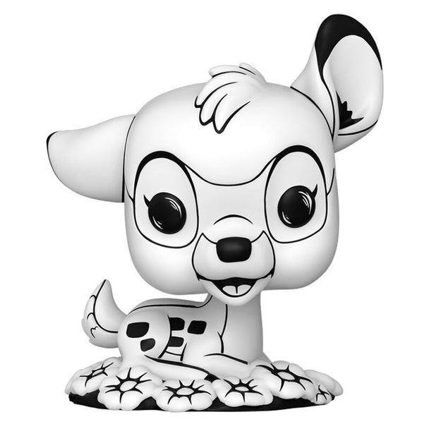Détail de la figurine Funko POP Bambi montrant les couleurs et le design fidèle au personnage Disney