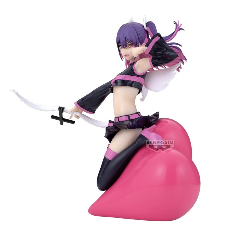 Figurine BANPRESTO Miriella Poppin Heart vue de face avec détails 2.5D en 18cm