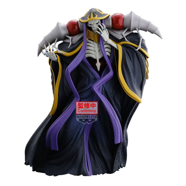 Vue avant détaillée de la figurine Overlord Ainz Ooal Gown de 20 cm par BANPRESTO