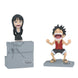 Figurine BANPRESTO One Piece Luffy & Nico Robin en position dynamique sur base 10cm