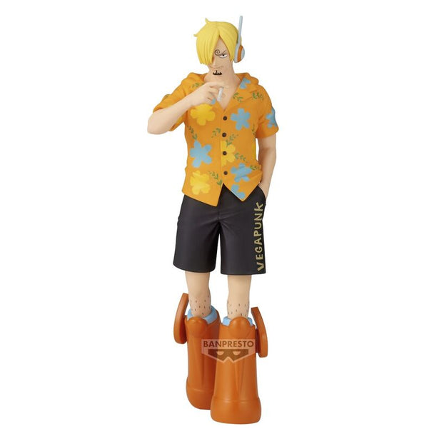 Figurine Sanji Egghead 17cm de face avec détails précis de BANPRESTO