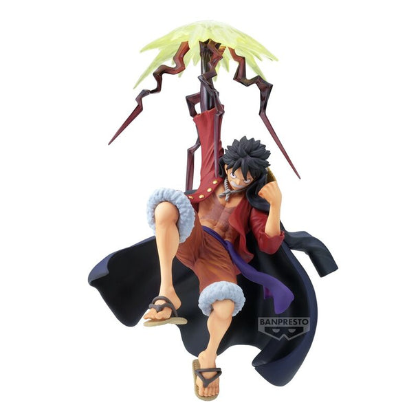 Figurine Monkey D Luffy Battle Record 15cm vue de face avec détails précis