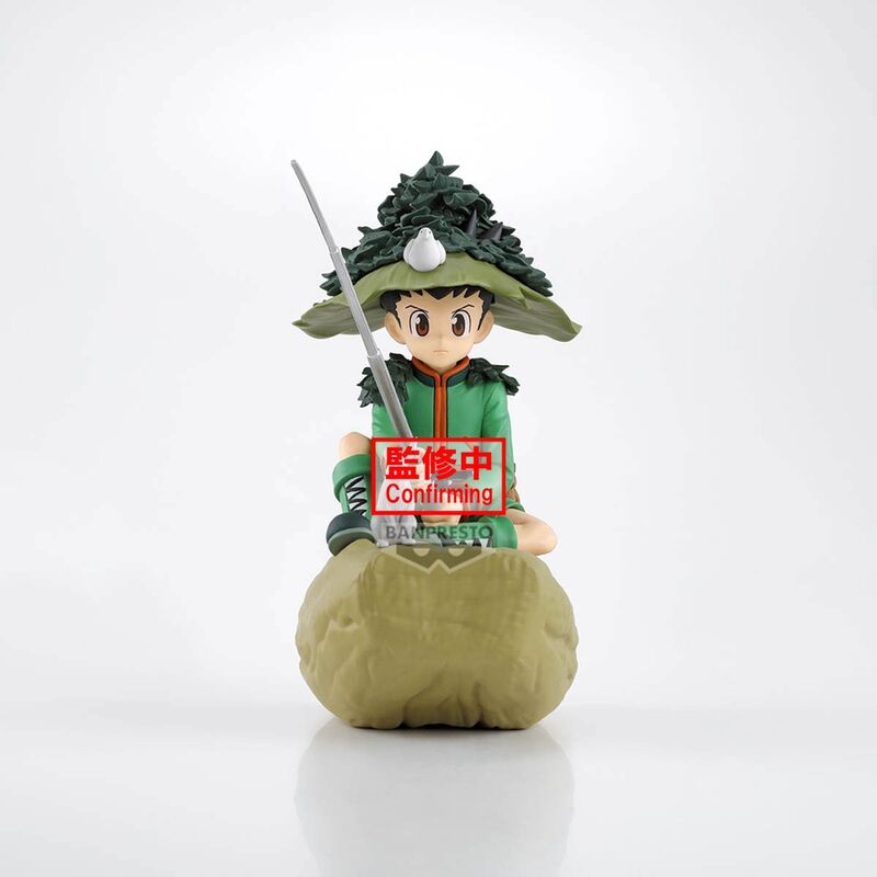 Profil gauche de la figurine Gon Hunter x Hunter montrant ses vêtements et posture dynamique