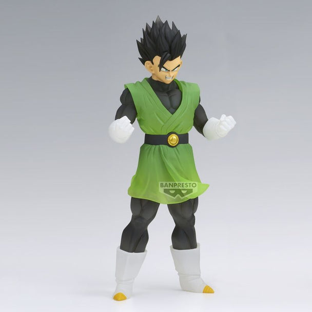 Profil gauche de la figurine Gohan Clearise 18cm montrant sa posture dynamique et ses vêtements