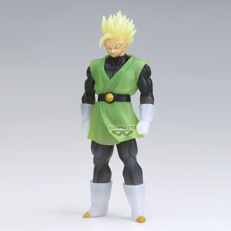 Profil gauche de la figurine Gohan Clearise montrant les couleurs vives et le design soigné