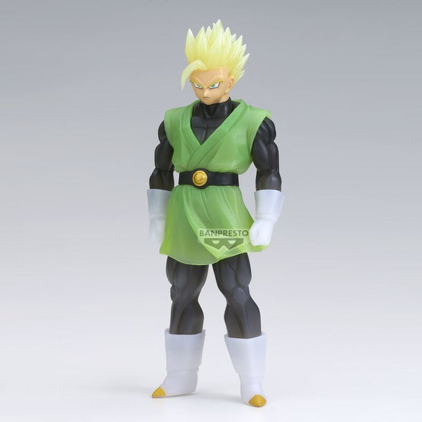 Profil gauche de la figurine Gohan Clearise montrant les couleurs vives et le design soigné