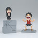Vue de face de la figurine Luffy & Nico Robin World Collectable avec détails soignés