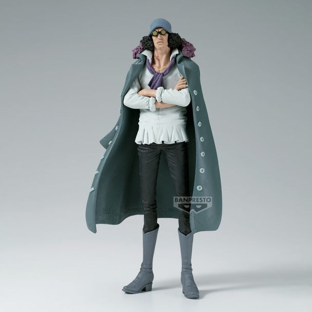 Profil gauche de la figurine Kuzan King of Artist avec expression sérieuse