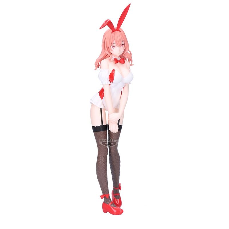 Profil latéral de la figurine Yuna Amagami en tenue Bunny signée BANPRESTO, hauteur 22 cm