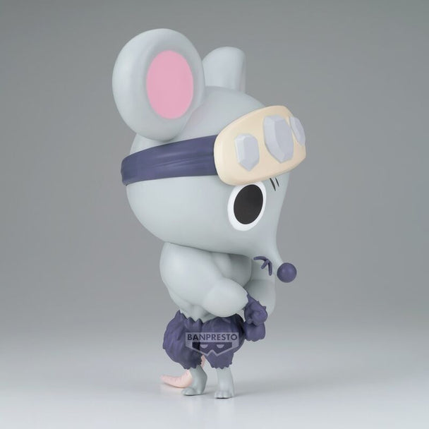 Profil gauche de la figurine Muscular Mice Demon Slayer BANPRESTO en couleur vive