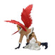Vue de dos de la figurine Hawks mettant en avant la texture des ailes
