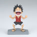 Zoom sur les détails du visage de la figurine Luffy & Nico Robin World Collectable 10cm