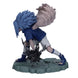 Vue arrière de la figurine Sasuke Naruto Shippuden avec tenue et accessoires détaillés