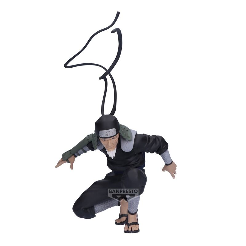 Détail du visage et tenue de la figurine Sarutobi Hiruzen Naruto Shippuden, édition BANPRESTO