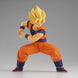 Vue arrière montrant la texture et les détails du costume de Son Goku