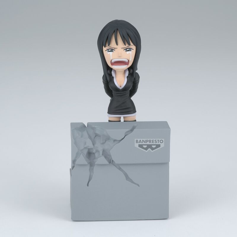 Vue arrière de la figurine BANPRESTO One Piece Luffy & Nico Robin avec base stable