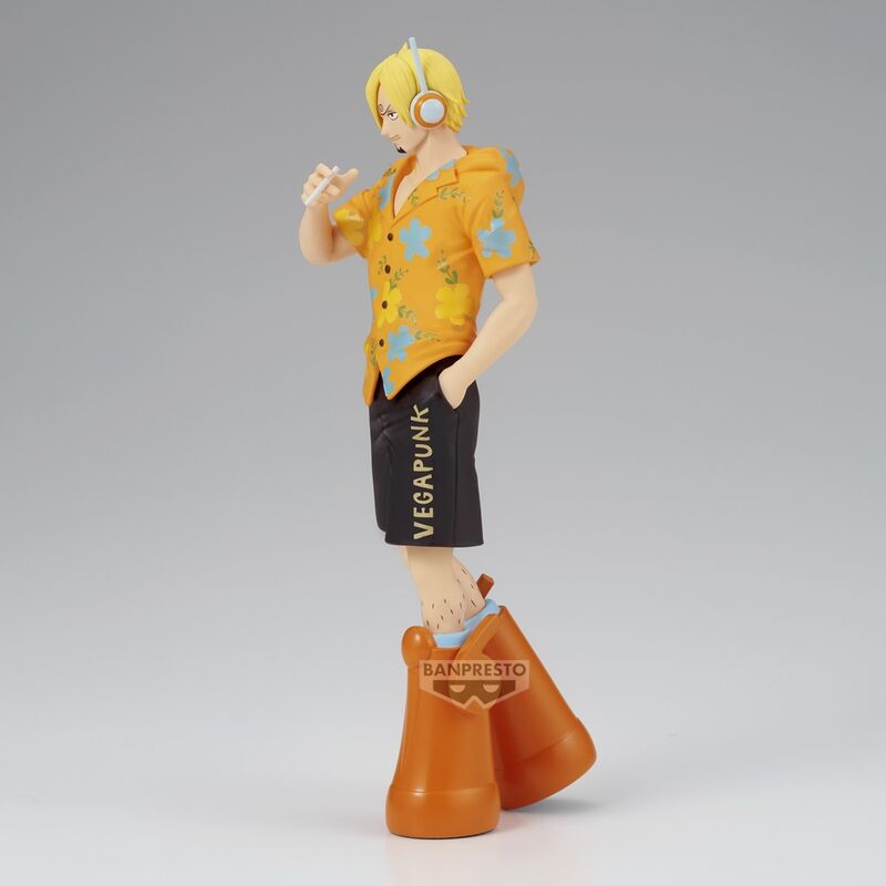 Vue arrière de la figurine Sanji Egghead mettant en valeur les finitions