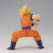 Figurine Son Goku Grandista posée sur un socle transparent BANPRESTO