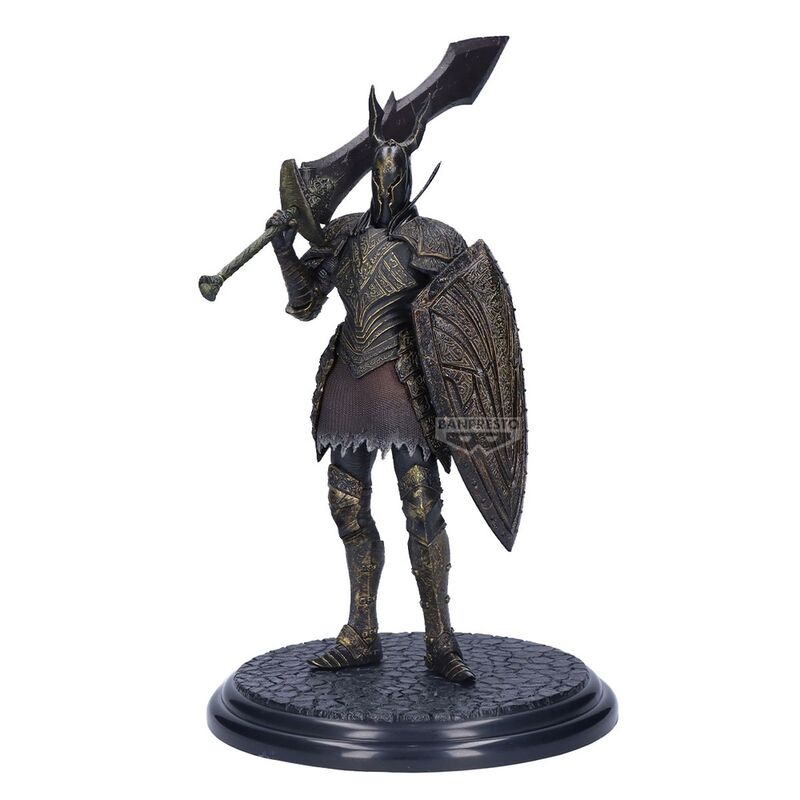 Figurine Black Knight Dark Souls 20cm vue de face avec armure détaillée