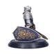 Vue arrière de la figurine Dark Souls Oscar Knight of Astora avec armure complète