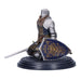 Gros plan sur le visage sculpté d'Oscar Knight of Astora figurine Dark Souls 12cm