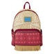 Sac à dos Loungefly Disney Vaiana vue de face avec fermeture éclair et détails dorés