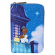 Portefeuille Loungefly Disney La Princesse et la Grenouille édition 15e anniversaire en cuir vegan avec fermeture éclair dorée