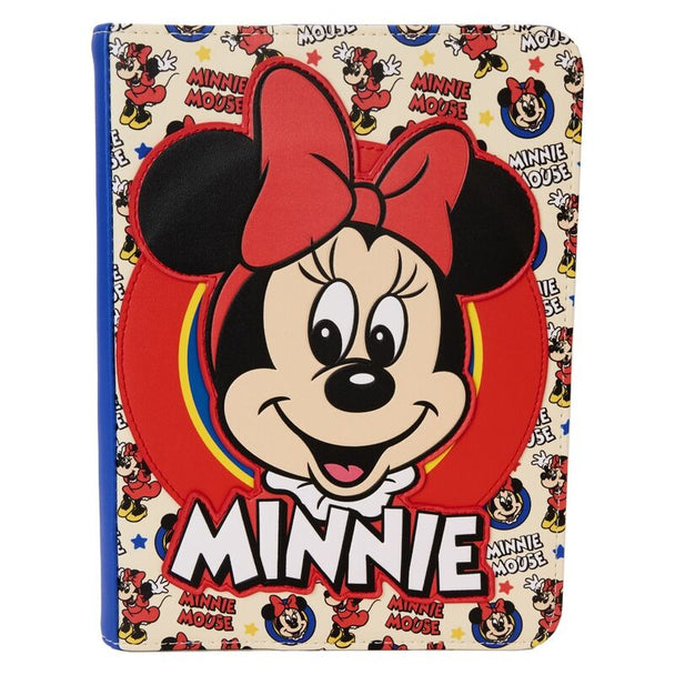 Journal Loungefly Disney Classic Minnie en cuir vegan avec couverture illustrée et détails embossés