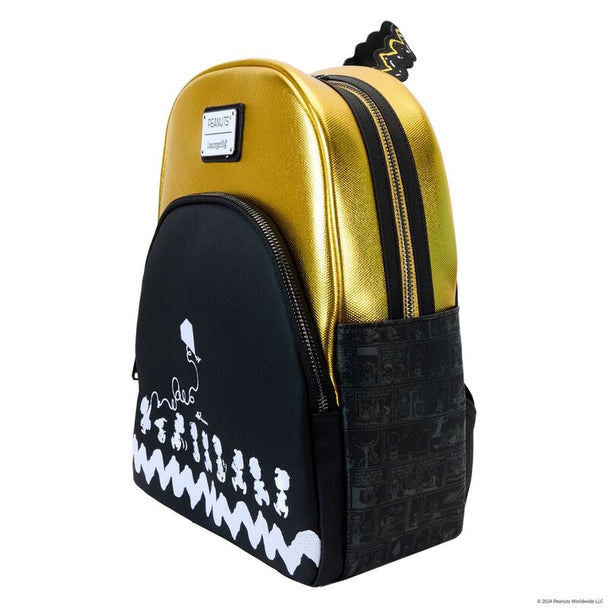 Détail des bretelles rembourrées et ajustables du sac à dos Peanuts, offrant confort et maintien optimal.