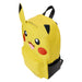 Détail des finitions en métal argenté brillant sur le sac à dos Loungefly Pokémon Pikachu
