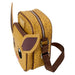 Détail des appliqués, broderies et embossages représentant Eevee sur le sac Loungefly.