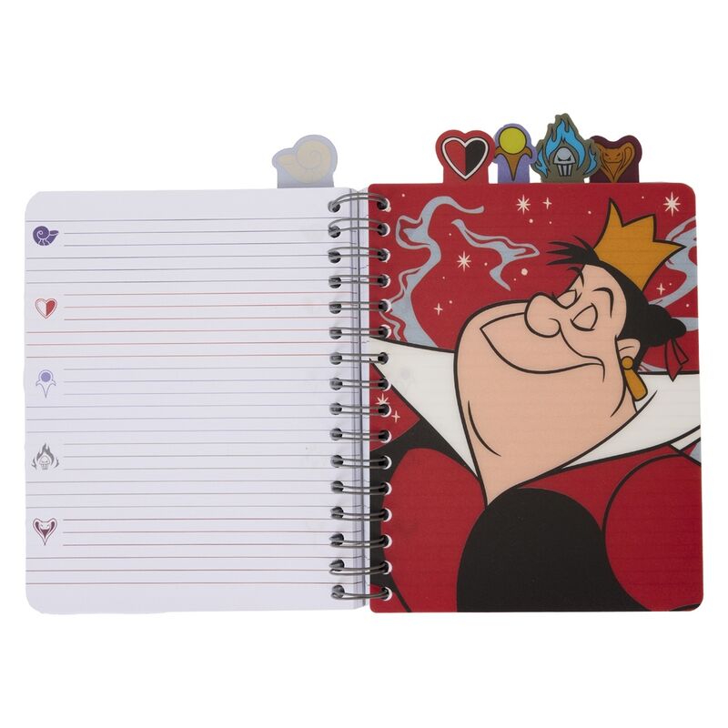 Diviseurs pleine page avec illustrations colorées des personnages Disney Villains