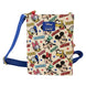Sac Loungefly Disney Mickey & Friends porté en bandoulière avec sangle ajustable et amovible