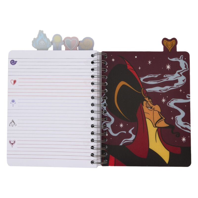 Détail de la reliure spirale et des onglets pour une organisation facile du journal