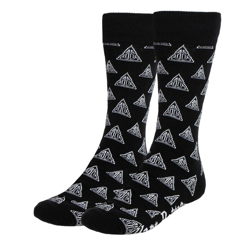 Pack complet de 3 chaussettes Harry Potter adultes CERDÁ, montrant les différents designs colorés