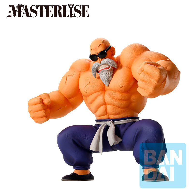 Vue arrière de la figurine Master Roshi 21cm mettant en valeur sa tenue iconique
